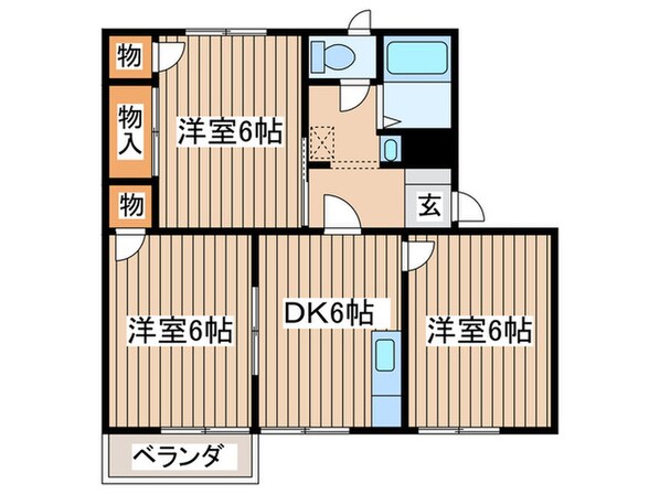 メゾンサンライトAの物件間取画像